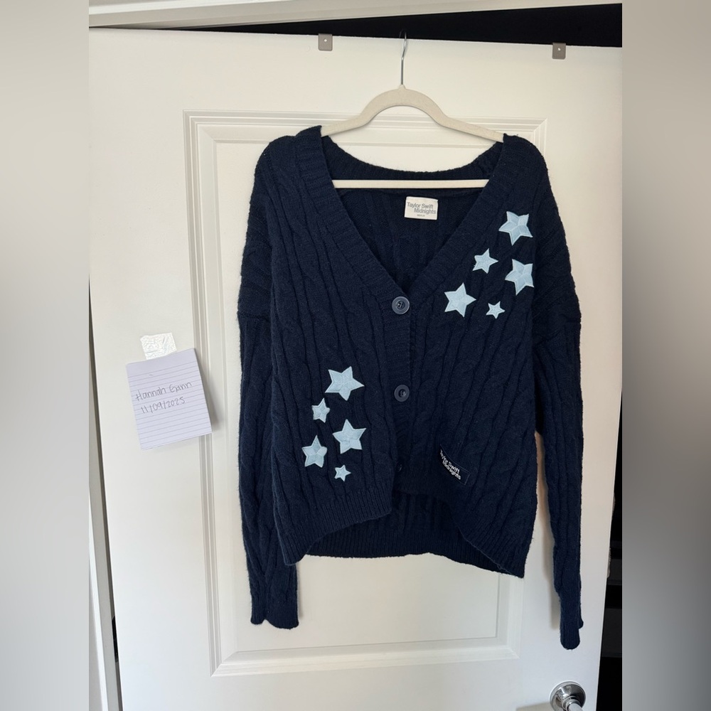 Taylor Swift Navy Blue MIDNIGHTS Cardigan pre-2025 drop M/L